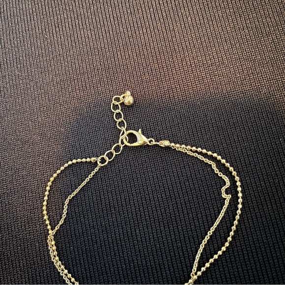 Double Chain Bracelet with Cross - Picture 3 of 3